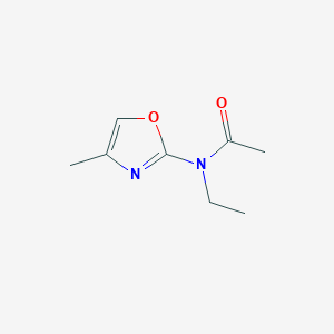 molecular formula C8H12N2O2 B8714281 N-Ethyl-N-(4-methyl-1,3-oxazol-2-yl)acetamide CAS No. 57067-93-3