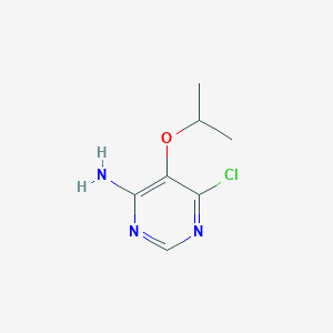 molecular formula C7H10ClN3O B8714309 6-Chloro-5-isopropoxypyrimidin-4-amine 