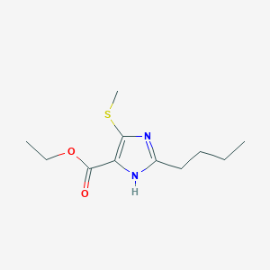 Ethyl 2-butyl-5-methylsulfanyl-3H-imidazole-4-carboxylate