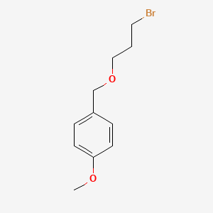 molecular formula C11H15BrO2 B8714323 1-Bromo-3-[(4-methoxybenzyl)oxy]propane 
