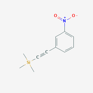 molecular formula C11H13NO2Si B8714333 1-Nitro-3-[2-(trimethylsilyl)ethynyl]-benzene 