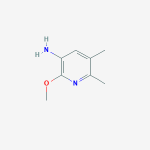 molecular formula C8H12N2O B8714344 3-Amino-5,6-dimethyl-2-methoxypyridine CAS No. 201676-71-3