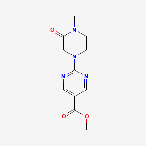 molecular formula C11H14N4O3 B8714359 Methyl 2-(4-methyl-3-oxopiperazin-1-yl)pyrimidine-5-carboxylate 