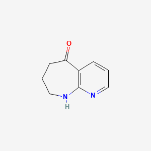 molecular formula C9H10N2O B8714400 6,7,8,9-Tetrahydro-5H-pyrido[2,3-b]azepin-5-one CAS No. 180340-71-0