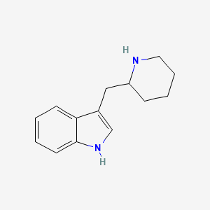 molecular formula C14H18N2 B8714438 3-(2-Piperidylmethyl)indole CAS No. 5275-05-8