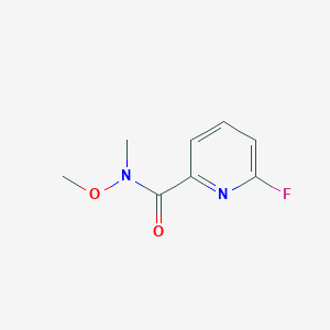 6-Fluoro-N-methyl-N-(methyloxy)-2-pyridinecarboxamide