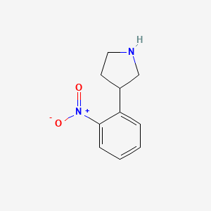 molecular formula C10H12N2O2 B8714513 3-(2-Nitrophenyl)pyrrolidine 