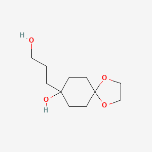 8-(3-Hydroxypropyl)-1,4-dioxaspiro[4.5]decan-8-ol