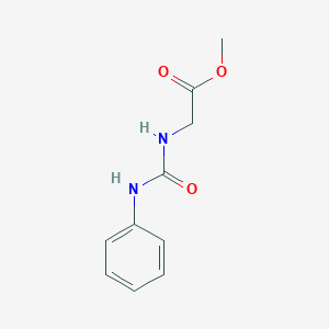 molecular formula C10H12N2O3 B8714569 Methyl 2-[(phenylcarbamoyl)amino]acetate 