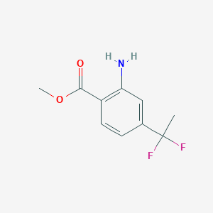 molecular formula C10H11F2NO2 B8714578 Methyl 2-amino-4-(1,1-difluoroethyl)benzoate 