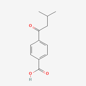 molecular formula C12H14O3 B8714587 4-(3-Methylbutanoyl)benzoic acid 