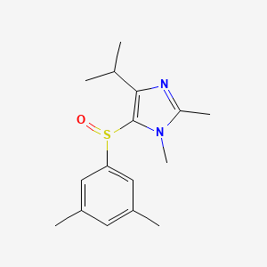 molecular formula C16H22N2OS B8714607 1H-Imidazole, 5-((3,5-dimethylphenyl)sulfinyl)-1,2-dimethyl-4-(1-methylethyl)- CAS No. 178979-97-0