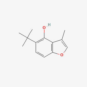 molecular formula C13H16O2 B8714652 3-Methyl-4-hydroxy-5-tert-butylbenzofuran 