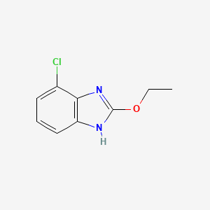 molecular formula C9H9ClN2O B8714668 4-Chloro-2-ethoxybenzimidazole CAS No. 1046822-81-4
