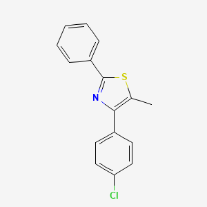 Thiazole, 4-(4-chlorophenyl)-5-methyl-2-phenyl-