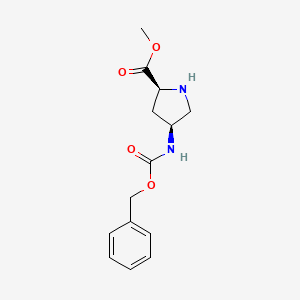 molecular formula C14H18N2O4 B8714731 (2S,4S)-4-Benzyloxycarbonylaminopyrrolidine-2-carboxylic Acid Methyl Ester 
