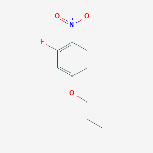 molecular formula C9H10FNO3 B8714738 2-Fluoro-1-nitro-4-propoxybenzene CAS No. 28987-49-7