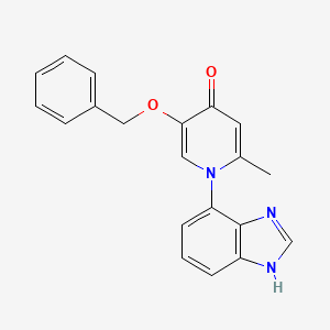 molecular formula C20H17N3O2 B8714748 1-(1H-benzimidazol-4-yl)-5-(benzyloxy)-2-methylpyridin-4(1H)-one 
