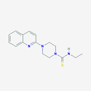 molecular formula C16H20N4S B8714753 N-Ethyl-4-(quinolin-2-yl)piperazine-1-carbothioamide CAS No. 89007-50-1