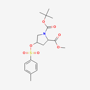 4-(Toluene-4-sulfonyloxy)-pyrrolidine-1,2-dicarboxylic acid 1-tert-butyl ester 2-methyl ester