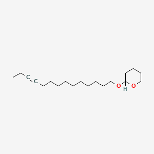 molecular formula C19H34O2 B8714766 2H-Pyran, tetrahydro-2-(11-tetradecynyloxy)- CAS No. 71084-06-5
