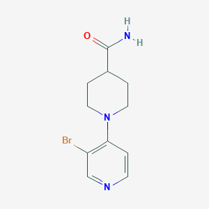 1-(3-Bromopyridin-4-yl)piperidine-4-carboxamide