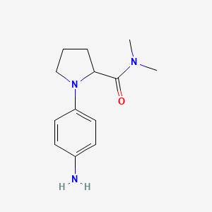 1-(4-aminophenyl)-N,N-dimethylpyrrolidine-2-carboxamide