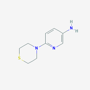 molecular formula C9H13N3S B8714854 6-(Thiomorpholin-4-yl)pyridin-3-amine 
