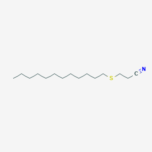 molecular formula C15H29NS B8714878 3-(Dodecylthio)propanenitrile CAS No. 22279-32-9