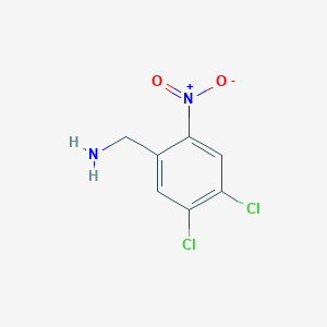 molecular formula C7H6Cl2N2O2 B8714901 (4,5-Dichloro-2-nitrophenyl)methanamine 