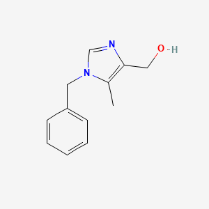 molecular formula C12H14N2O B8714919 1-Benzyl-4-hydroxymethyl-5-methylimidazole 