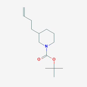 molecular formula C14H25NO2 B8715035 tert-Butyl 3-but-3-en-1-ylpiperidine-1-carboxylate 