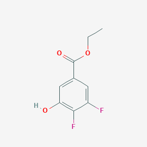 molecular formula C9H8F2O3 B8715042 Ethyl 3,4-difluoro-5-hydroxybenzoate 