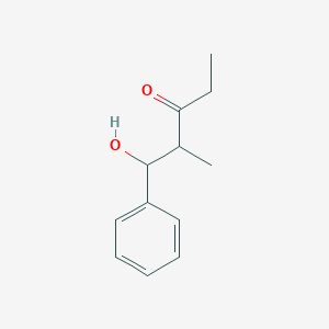 molecular formula C12H16O2 B8715046 1-Hydroxy-2-methyl-1-phenyl-3-pentanone CAS No. 55848-19-6
