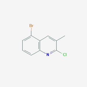 molecular formula C10H7BrClN B8715050 5-Bromo-2-chloro-3-methylquinoline 