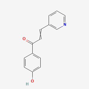 molecular formula C14H11NO2 B8715057 1-(4-Hydroxyphenyl)-3-(pyridin-3-yl)prop-2-en-1-one 