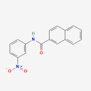 molecular formula C17H12N2O3 B8715085 N-(3-nitrophenyl)-2-naphthalenecarboxamide CAS No. 176033-63-9