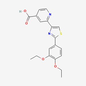 2-(2-(3,4-Diethoxyphenyl)thiazol-4-yl)isonicotinic acid