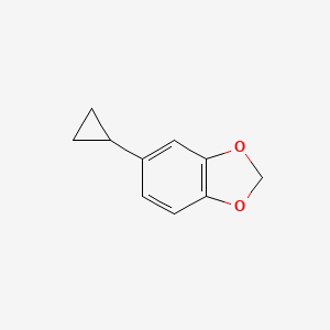 molecular formula C10H10O2 B8715110 5-Cyclopropyl-1,3-benzodioxole CAS No. 29574-42-3