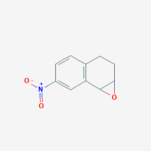 molecular formula C10H9NO3 B8715170 6-Nitro-1a,2,3,7b-tetrahydronaphtho[1,2-b]oxirene 