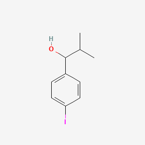molecular formula C10H13IO B8715172 1-(4-Iodophenyl)-2-methylpropan-1-ol 