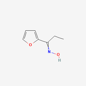 molecular formula C7H9NO2 B8715189 N-[1-(Furan-2-yl)propylidene]hydroxylamine CAS No. 116435-25-7