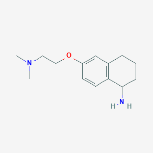 molecular formula C14H22N2O B8715203 6-(2-Dimethylamino-ethoxy)-1,2,3,4-tetrahydro-naphthalen-1-ylamine 