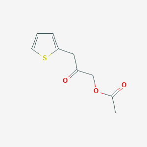 2-Oxo-3-(thiophen-2-yl)propyl acetate