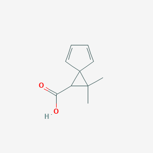 molecular formula C10H12O2 B8715269 2,2-Dimethylspiro[2.4]hepta-4,6-diene-1-carboxylic acid CAS No. 53018-36-3