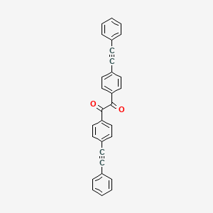 molecular formula C30H18O2 B8715277 4,4'-Bis(phenylethynyl)benzil 