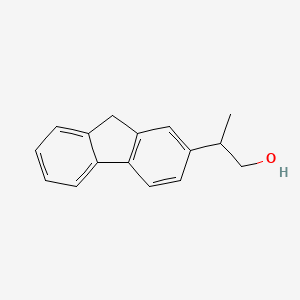 molecular formula C16H16O B8715284 2-(9H-fluoren-2-yl)propanol 