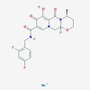 molecular formula C20H19F2N3NaO5 B8715296 (4R,12AS)-N-(2,4-difluorobenzyl)-7-hydroxy-4-methyl-6,8-dioxo-3,4,6,8,12,12a-hexahydro-2H-pyrido[1',2':4,5]pyrazino[2,1-b][1,3]oxazine-9-carboxamide, sodium sa 