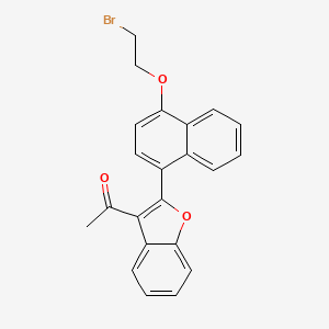 1-{2-[4-(2-Bromoethoxy)naphthalen-1-yl]-1-benzofuran-3-yl}ethan-1-one