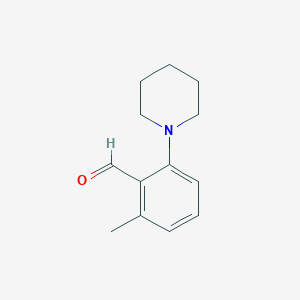 molecular formula C13H17NO B8715398 2-Methyl-6-piperidin-1-ylbenzaldehyde CAS No. 808133-86-0